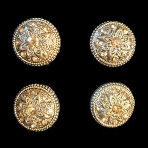 MAGNETIC NUMBER PINS "HARMONY" Gold set of 4 NEW in box by ORNAMENTS